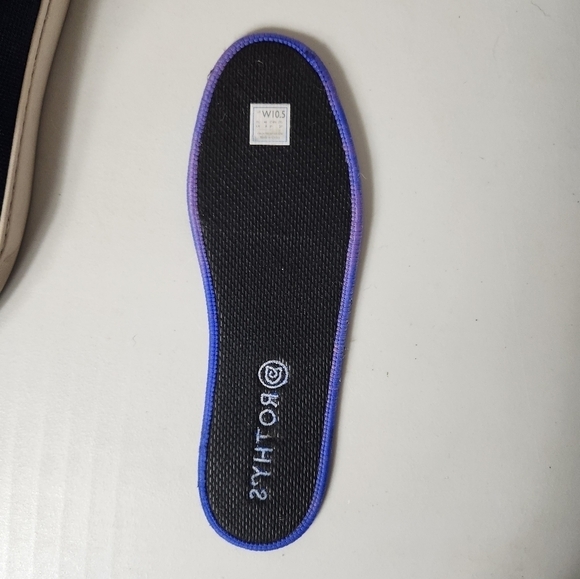 Rothys Womens Chelsea Navy Knit Recycled Textile Sneaker Booties-Size 10.5 - Picture 11 of 13